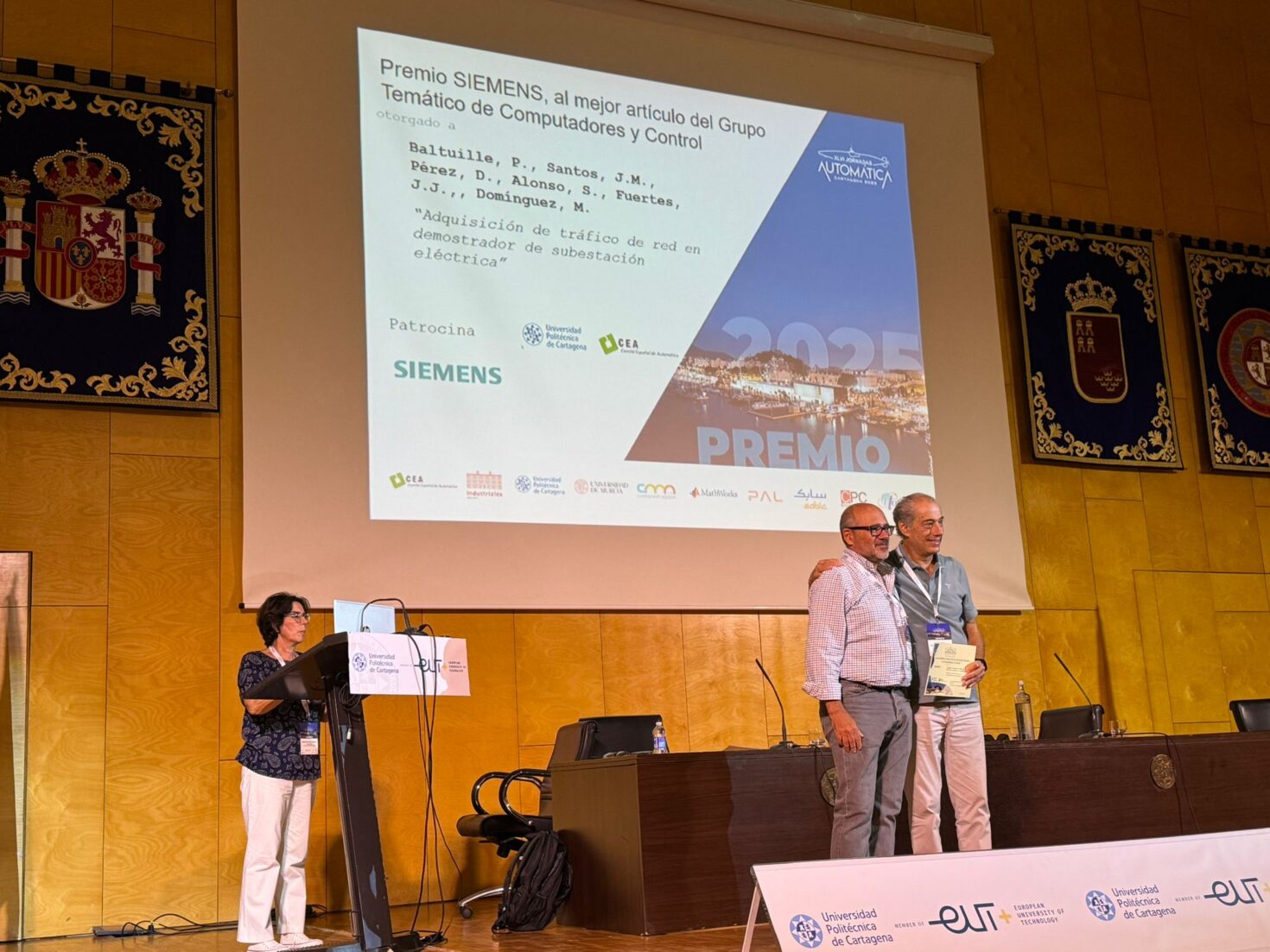 Premio Siemens al mejor artículo del GT Computadores y Control